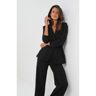 Anatomie Tressa Duo Comfortable Travel Blazer in Black at Nordstrom, Size X-Large