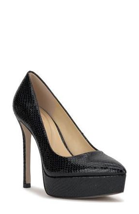 Jessica Simpson Sinelia Pointed Toe Platform Pump in Black Gsnkll at Nordstrom Rack, Size 7.5