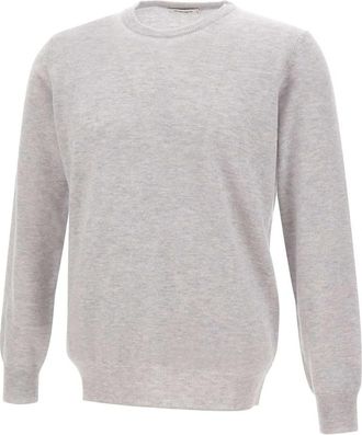 KANGRA Wollen Trui - Heren - Ronde hals truien - Grijs - 3XL - Wol - Truien & Vesten