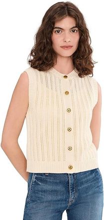 Splendid Luca Sweater Tank Top Cardigan Womens Sweater Antique Pearl : XL (Womens 14-16), Acrylic/Cotton