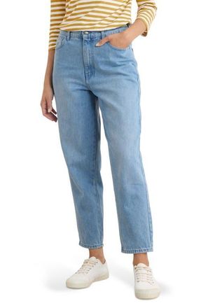 Seasalt Cornwall Towan Barrel Leg Organic Cotton Jeans in Light Wash High Twist at Nordstrom, Size 8 Us