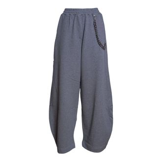 Circus Hotel Sweatpants, female, Gray, Size: XS Wide Leg Sweatpants