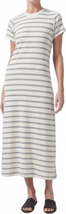 Citizens Of Humanity Womens Goldie Dress In Campanula Stripe
