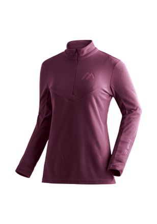 Maier Sports Fleecepullover MAIER SPORTS Denise HZ W, Damen, Gr. 36, lila (purpurviolett), 100% Polyester, hoch geschlossener Ausschnitt, Sweatshirts Fleecepullove