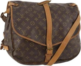 Louis Vuitton Pre-owned Vintage Schoudertas - Dames - Vintage Schoudertas - Bruin - ONE Size - Leer - Vintage
