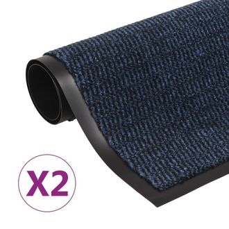 Berkfield Home Dust Control Mats 2 pcs Rectangular Tufted 120x180 cm Blue