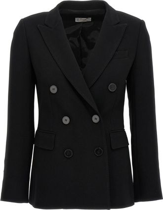 Alberto Biani Black Double-breasted Blazer