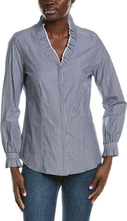 Anne Klein Ruffle Button Down Shirt