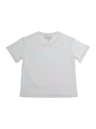 Emporio Armani Girls T-Shirt With Lettering Logo White Cotton T-Shirts And Polos