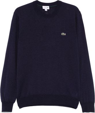 Lacoste Maglione con ricamo - Blu