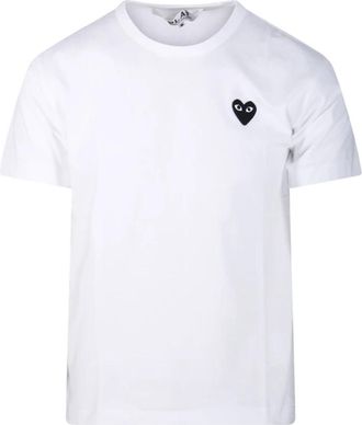 Comme Des Gar&ccedil;ons Zwart Hart T-Shirt - Heren - T-shirts - Wit - S - Tops
