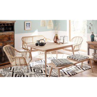 Mørteens home24 Massiver Esstisch FINSBY rechteckig