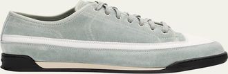 John Lobb Mens Court Suede Runner Sneakers