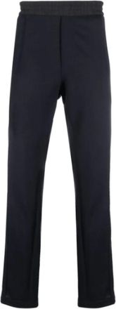 Brioni Straight Broeken - Dames - Straight fit broeken - Blauw - 2XL - Wol - Broeken