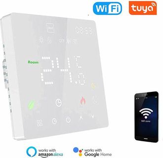 OEM Controlador De Temperatura Wifi 3a Para Caldera/calentador De Agua, Versi&oacute;n De Control De Sonido, Termostato Ajustable Programable Para Sistema De Cal