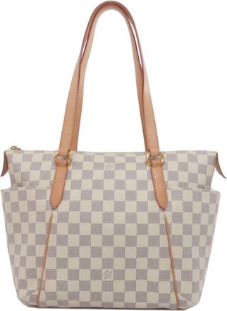 Louis Vuitton Damier Azur White Damier Canvas Tote Bag (Pre-Owned)