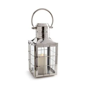 Napa Home & Garden Nantucket Outdoor Lantern 17.5 in Silver at Nordstrom