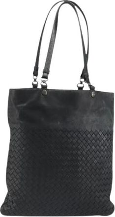 Bottega Veneta Pre-owned Vintage Tote Bag - Dames - Vintage Shopper - Zwart - ONE Size - Leer - Vintage