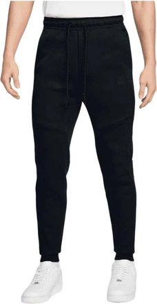 Nike Tech Fleece Joggers Zwart Stijlvol Comfort - Heren - Trainingsbroeken - Zwart - XL - Katoen - Fitness