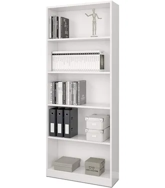 F.R.S. Estanteria Cinco Baldas Tokio Acabado Blanco Artik 201 Cm(alto)80 Cm(ancho)28 Cm(fondo)