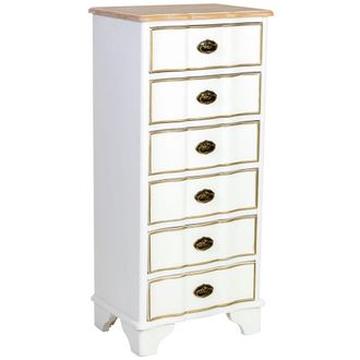 Wanderlust Deco Sinfonier de madera de 6 cajones 50x35x110h cm