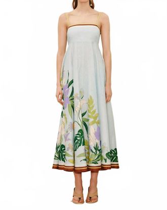 Alemais Alfie Midi Sundress In Ice Blue