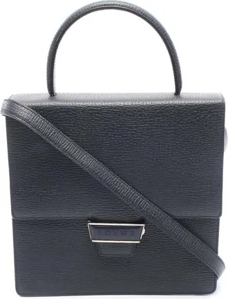 Loewe Pre-owned Loewe Textured Leather Top Handle Satchel Ladies YYZWD06PEKC9RKE6