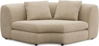 Castlery Fable Corner Sofa Customized, (Washed Chenille) Sand, Machine Washable, Ultra Deep Seats for Sofas, Castlery