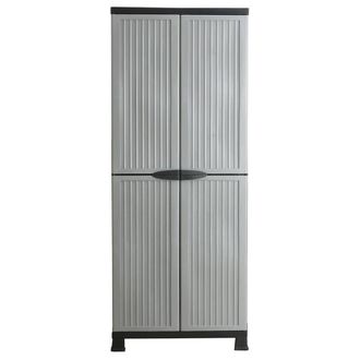 Berkfield Home Plastic Cabinet 68x39x171.5 cm in Grey