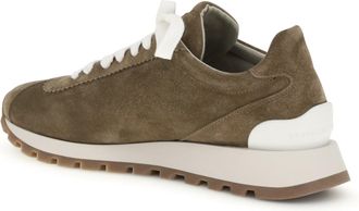 Brunello Cucinelli Womens Calf-Leather Sneakers Summer Torba Trainers