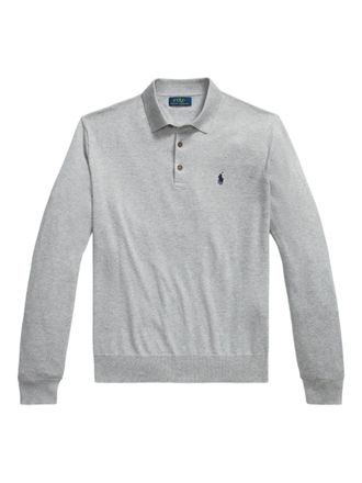 Polo Ralph Lauren long-sleeve polo-collar sweater - Grey