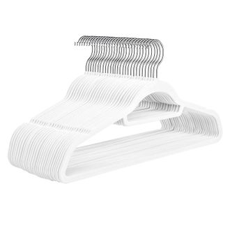 OEM Juego De 30 Perchas Antideslizantes De Abs Flocado Para Guardar Ropa En Casa. perchero M&aacute;gico Y Sin Costuras