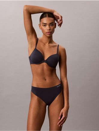 Calvin Klein Womens Invisibles Thong - Blue - XL
