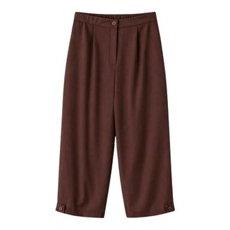 2-Biz Geknipte broek - Dames - Broeken - Bruin - Maat: L