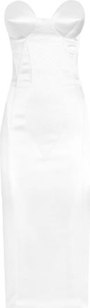 Dolce & Gabbana Abito midi con corpetto - Bianco