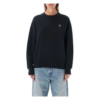 Ralph Lauren Sweatshirts, female, Black, S, Classic Pony Crewneck