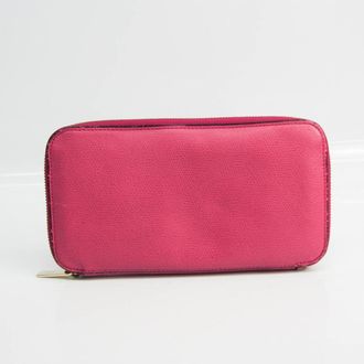Valextra Pink Pony-Style Calfskin Wallet (Pre-Owned)