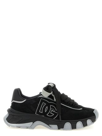 Dolce & Gabbana Black Polyamide Athletic Womens Sneakers