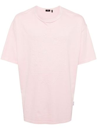 Five CM T-shirt con ricamo - Rosa