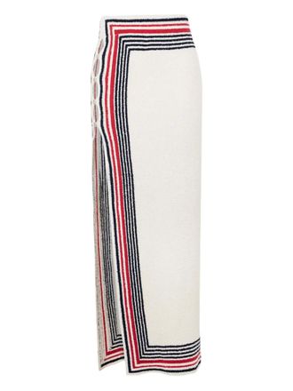 Paco Rabanne Gestreepte rok - Beige