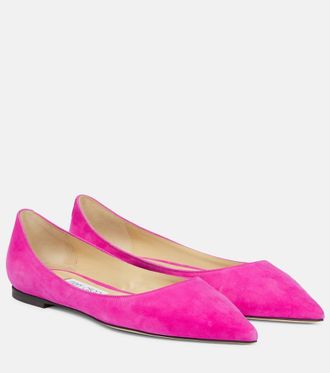 Jimmy Choo London Love leather ballet flats