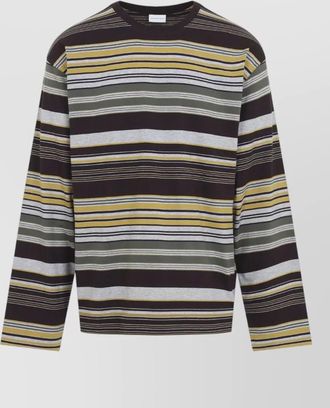 Dries Van Noten cotton striped relaxed-fit long-sleeve t-shirt