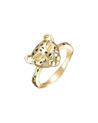 Rachel Glauber 14K Plated Leopard Ring