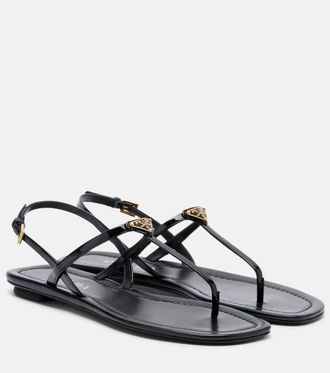 Prada Patent leather thong sandals