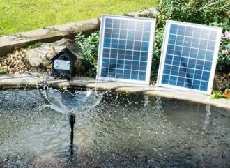 PRIMROSE Solar Water Pump Kit 1550LPH with Lights & Battery Backup