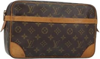 Louis Vuitton Pre-owned Clutches, female, Brown, Size: ONE SIZE Pre-owned Canvas Clutch