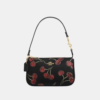 Coach Womens Nolita 19 With Cherry Print - Black Leather - One Size