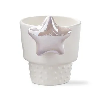 Tag Star Planter Mini Garden Pot White Multi Earthenware 2.53x2.3x3 in at Nordstrom