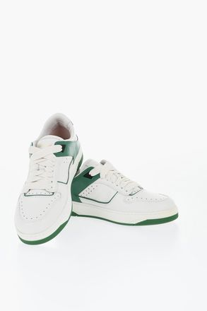 Santoni Sneakers in Pelle AIR con Dettagli a Contrasto Santoni