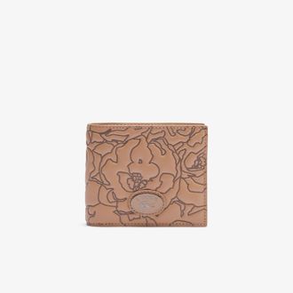 Lacoste Accessoires Lacoste Holiday Leather Billfold in Bruin